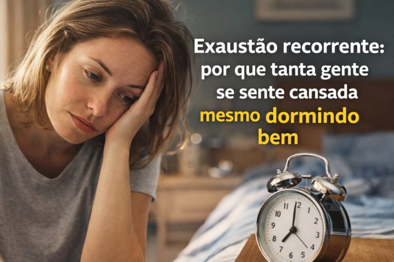 Exaustão recorrente: por que tanta gente se sente cansada mesmo dormindo bem