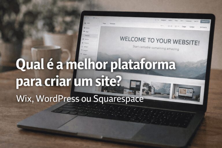 Qual é a melhor plataforma para criar um site em 2026? Comparação simples para quem não é da área