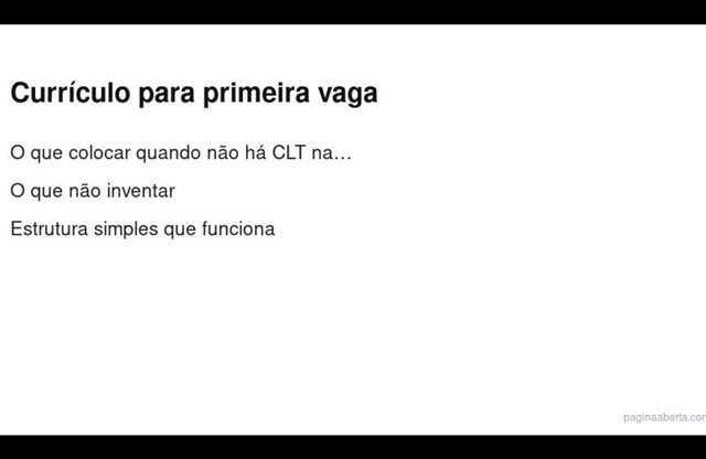 Currículo para primeira vaga: o que colocar sem experiência formal