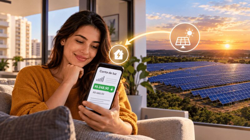 Energia solar sem placa: empresas vendem créditos de energia para quem mora em apartamento ou não tem espaço