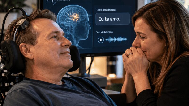 Homem com ELA volta a falar usando apenas o pensamento: a tecnologia acaba de dar um novo significado à palavra esperança