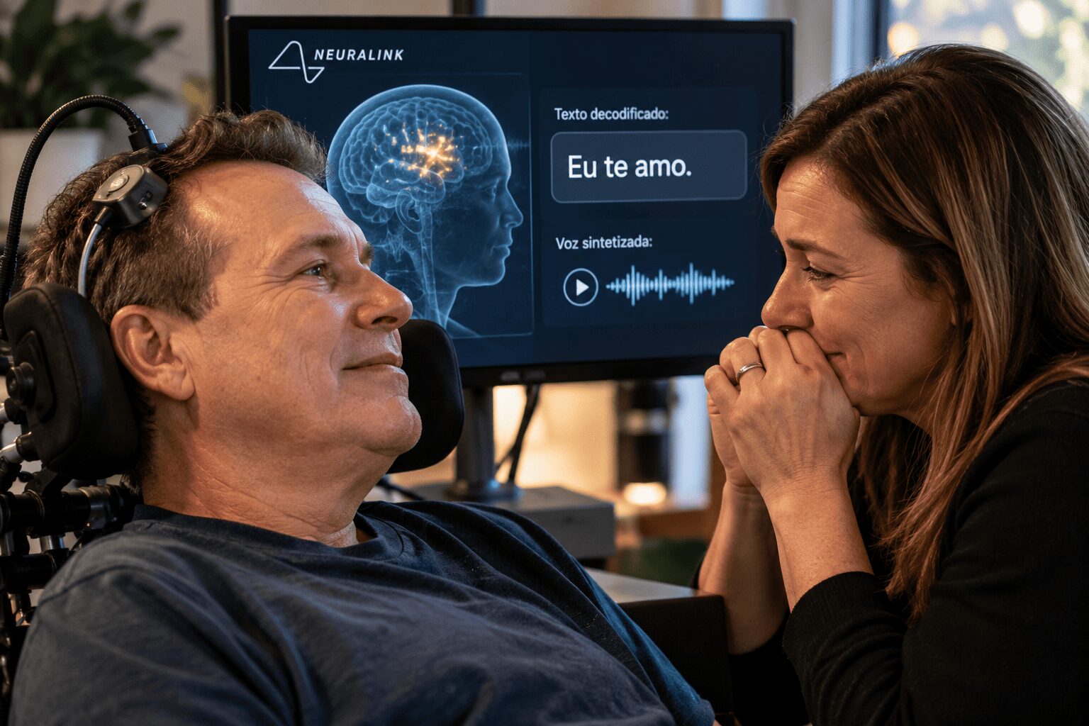 Homem com ELA volta a falar usando apenas o pensamento: a tecnologia acaba de dar um novo significado à palavra esperança
