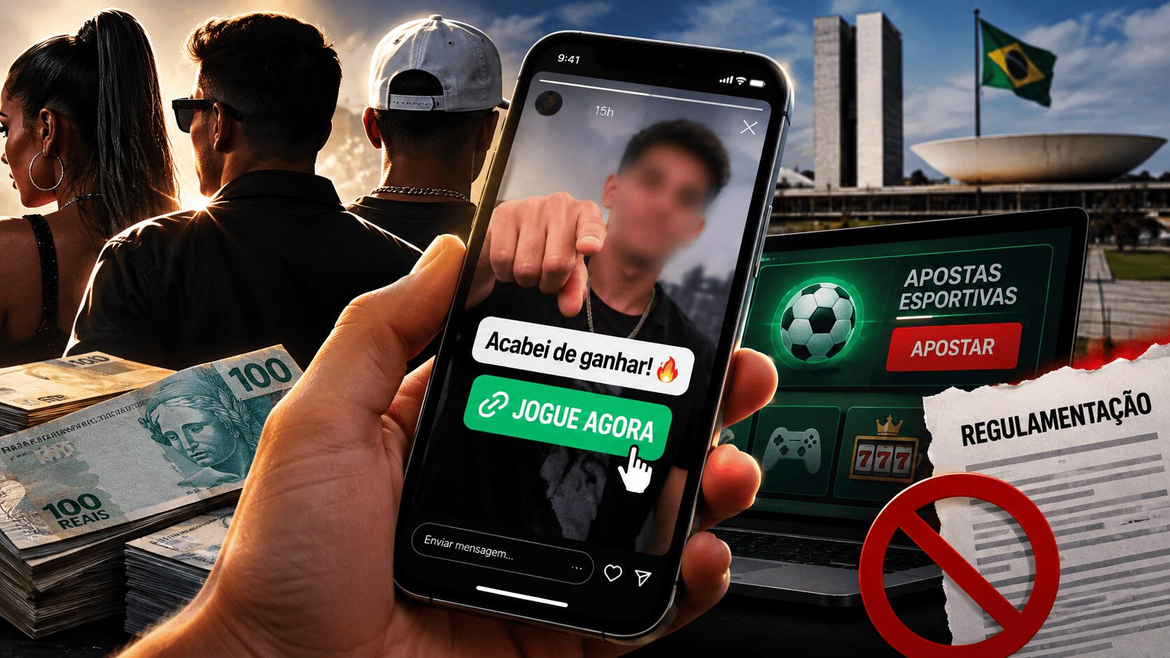 Influenciadores defendem as bets, mas o problema está longe de ser simples